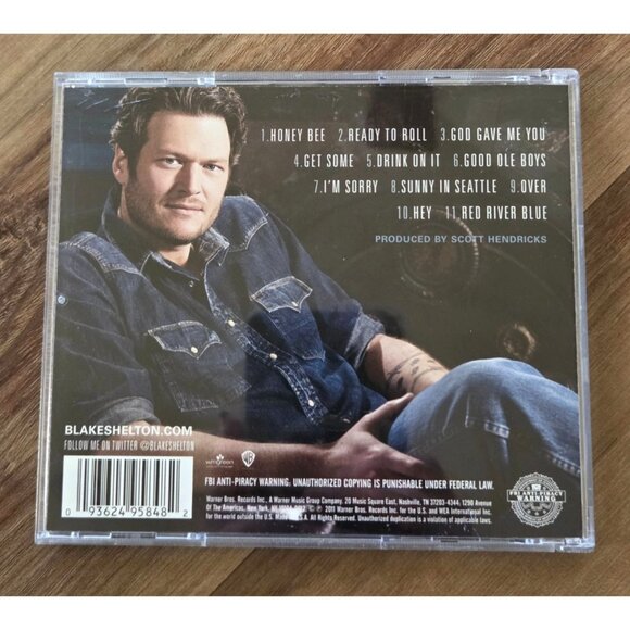 Blake Shelton Red River Blue (CD, 2011 Warner Bros. Records) Country Music Disc - Picture 4 of 4
